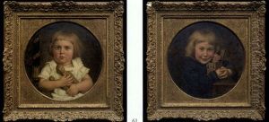Petite Fille Aux Poupees (+ Petit Garcon; Pair) by Laurenz Schaefer