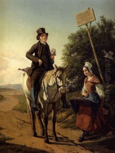 Amicale Rencontre Sur Un Chemin by Albinia Schaffalitzky de Muckadell
