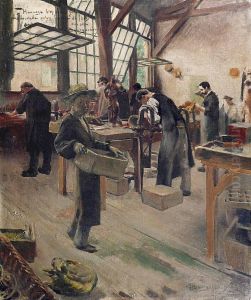 L'atelierdu Ciseleur by Claude Charles Bourgonnier