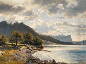 Weisenbach Am Attersee by August Schaeffer