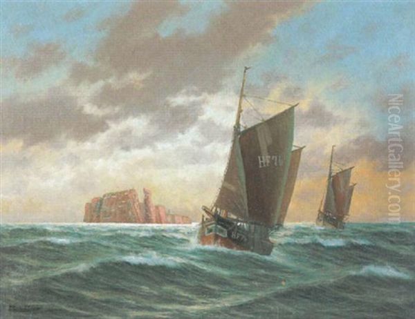 Finkenwerder Kutter Vor Helgoland - view 1