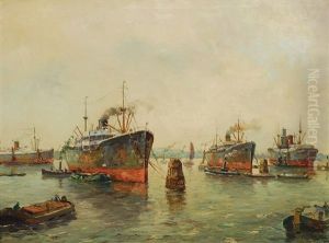 Rotterdam Harbour by Hugo Van Schaik