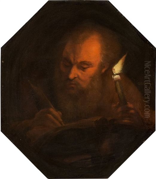 Portrait Of A Man By Candlelight - view 1