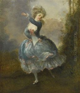 Mademoiselle Duthe Dancing (rosalie Gerard, 1752-1820) by Jean-Frederic Schall