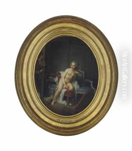 A Woman At Her Toilet by Jean-Frederic Schall