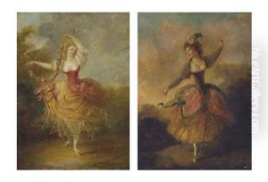 Danseuse (+ Another, Smllr; Pair) by Jean-Frederic Schall
