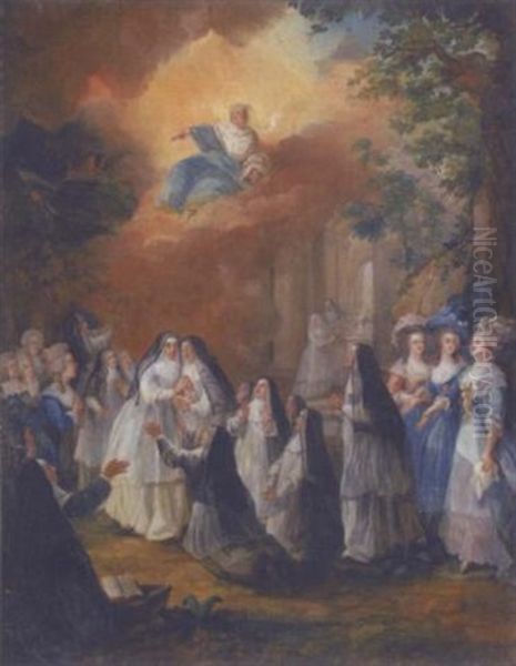 Nuns Witnessing A Miracle - view 1