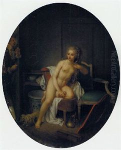 A Lady At Her Toilet
