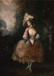 Danseuse Esquissant Un Pas De Danse, Le Visage De Profil Vers La Gauche by Jean-Frederic Schall