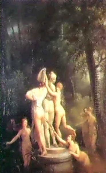 Baigneuses Se Comparant A La Venus Callipyge - view 1