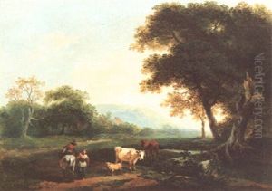 Landschaft Mit Staffage by Carl Philipp Schallhas