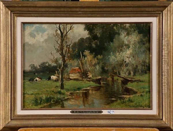 Vaches Au Bord De L'eau - view 1