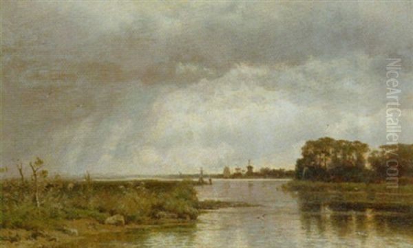 By The River Schie Near Rotterdam - view 1