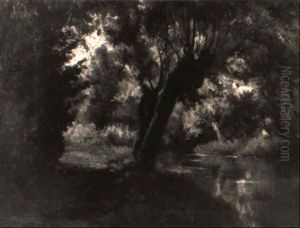 Le Ruisseau De Falmagne by Edmond De Schampheleer