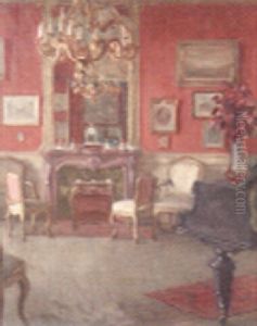 A Drawing Room by Victor Scharf