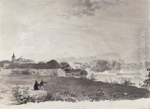 View Of Geneva by Ferdinand Bourjot