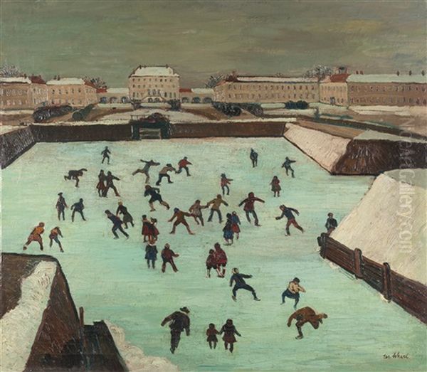 Nymphenburg Im Winter (wintertime In Nymphenburg) - view 1