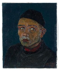 Mann Mit Rotem Kragen