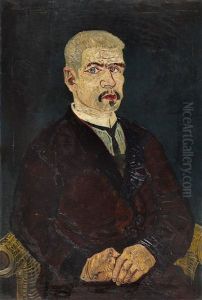 Mann Mit Kurzem Weisem Haar