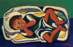 The Infant (mexican Child) by Josef Scharl