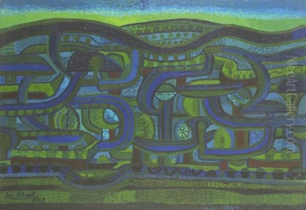 Nachtliche Landschaft - view 1