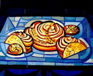 Bread Still Life by Josef Scharl