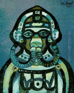 Pilot Mit Maske by Josef Scharl