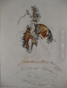 "a Quiet Smoke In Thewild West" by George King Bourke