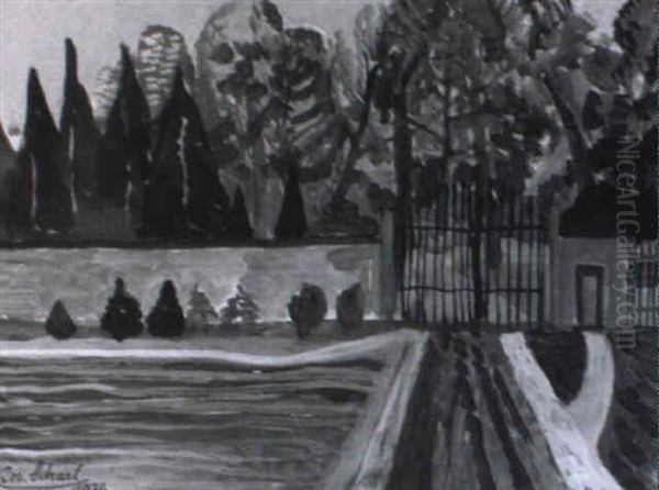 Vor Der Parkmauer Mit Eisentor - view 1