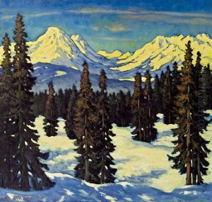 Fruhlingssonnen Der Berge by Karl Schattanek