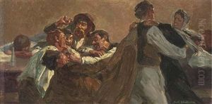 Merrymaking In A Tavern by Nikol Schattenstein