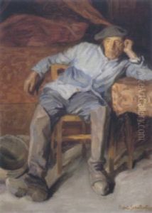 Ein Bauer Bei Der Rast by Nikol Schattenstein