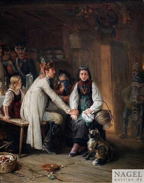Auf Einer Schwabischen Hochzeit Erhalt Der Brautigam Einen Gestellungsbefehl - view 1