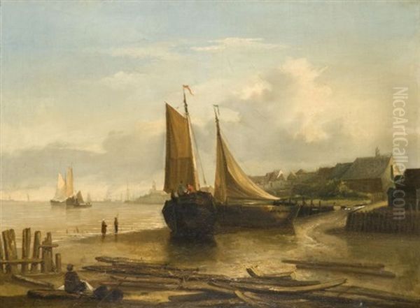 Barques Sur La Greve - view 1
