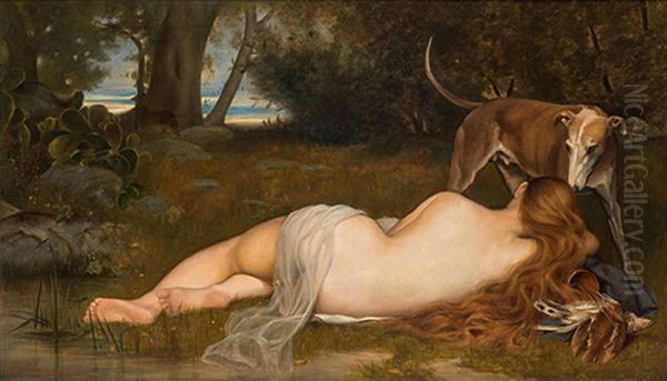 A Resting Nymphe - view 1