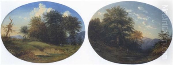 Gebirgslandschaft Mit Figurlicher Staffage - view 1