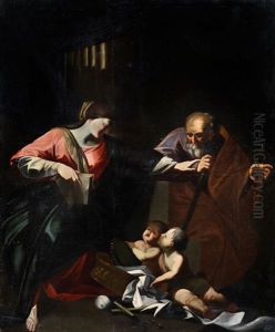 Die Heilige Familie by Bartolomeo Schedoni