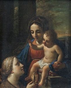 Vergine Con Bambino E Santa Maria Maddalena by Bartolomeo Schedoni