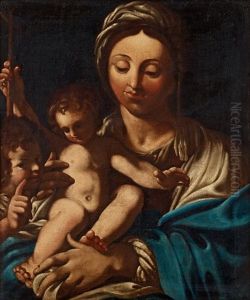 Madonnan Med Barnet Och Johannes Doparen by Bartolomeo Schedoni