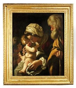 Die Heilige Familie Mit Dem Johannesknaben by Bartolomeo Schedoni