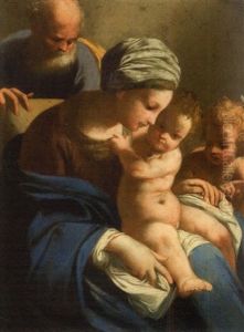 Sainte Famille Et Saint Jean-baptiste by Bartolomeo Schedoni