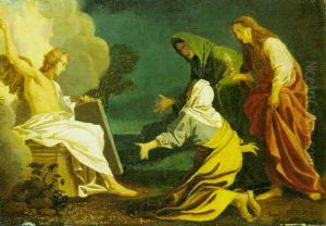 L'angelo Accoglie Le Tre Marie Al Sepolcro by Bartolomeo Schedoni