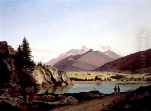 Am Schliersee by Johann Daniel Scheel