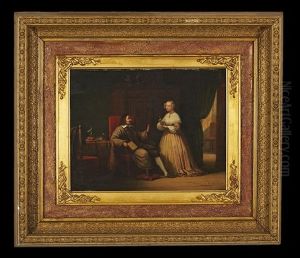 Interior Domestic Scene by Andries Scheerboom