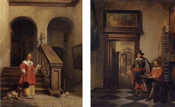 Cavalier Writing A Letter - view 1