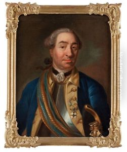 Johan Reinhold Wrangel Af Sauss (1717-1794) by Johann Henrik Scheffel