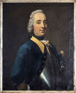 Portratt Av Baron Carl August Bennet by Johann Henrik Scheffel
