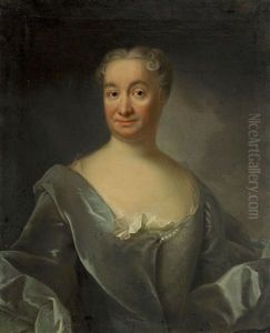 Portratt Av Friherrinnan Hedvig Charlotta Fleetwood - Midjebild by Johann Henrik Scheffel