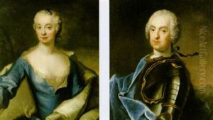 Portratt Forestallande Grefvinnan Ewa Cath. Brahe by Johann Henrik Scheffel