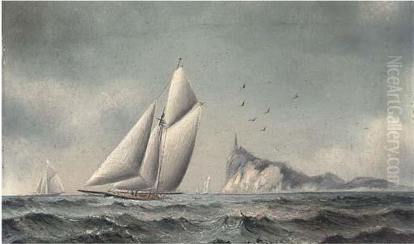 Big Cutters On Opposite Tacks; And Big Cutters Reaching Off Anisland (illustrated) - view 1
